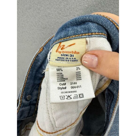 Y2K Citizens of Humanity Women Blue V-Front Stretch Low Waist Boot Cut Jeans Siz - Picture 10 of 11